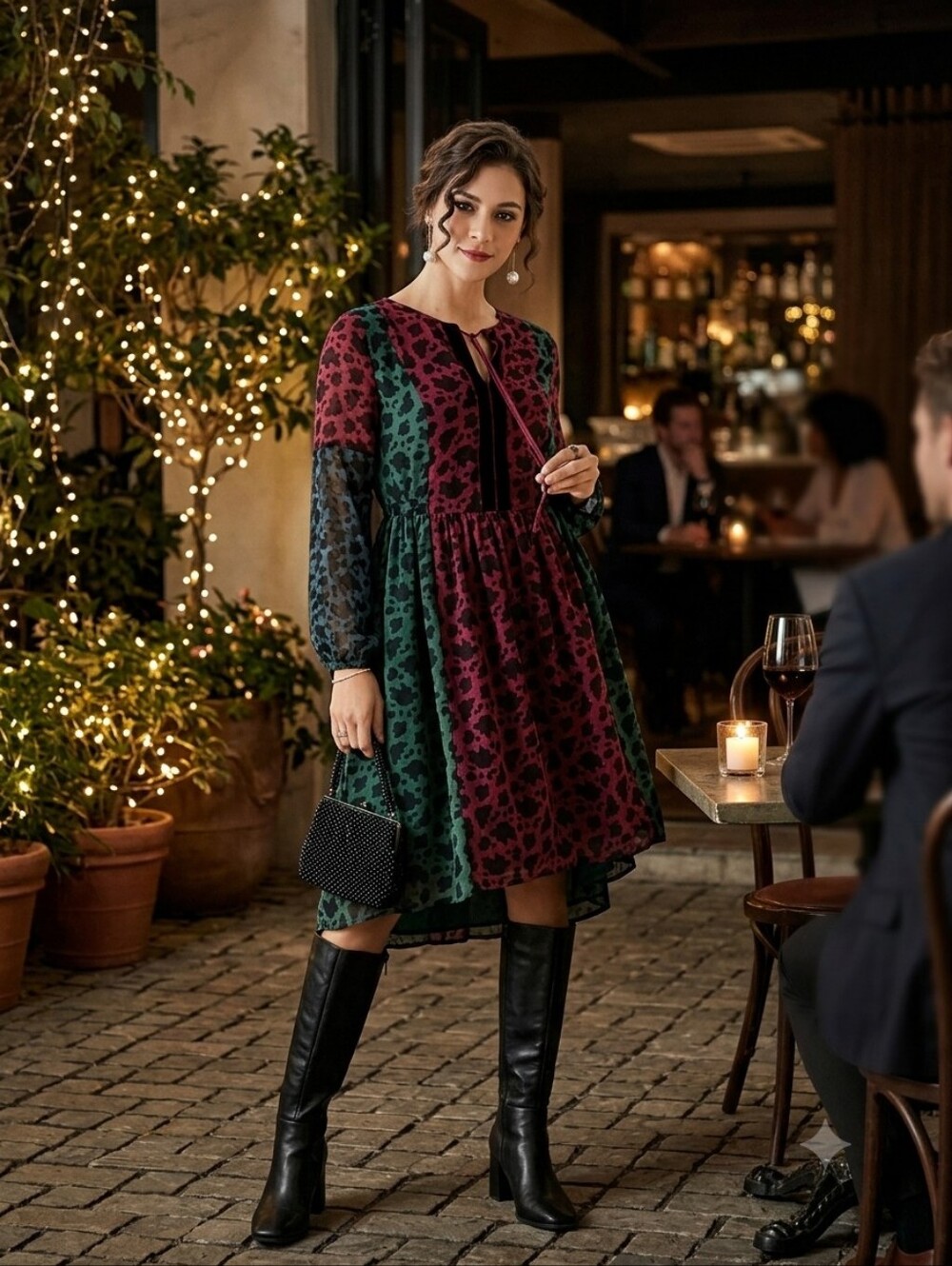 NEW Matilda Jane Just a Little Party Dress High-Low, Embossed Witchy Size Small